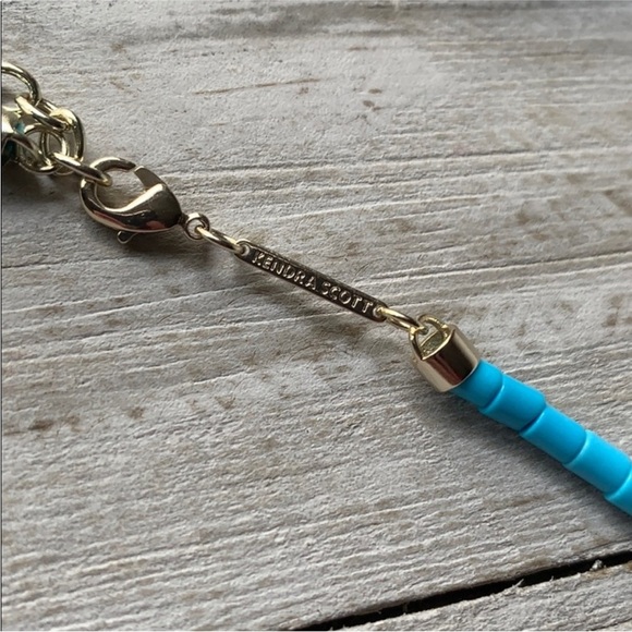 Kendra Scott Beatrix Aqua Blue Howlite Pendant Necklace New with tags! - Picture 5 of 12